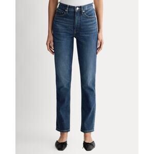 NWT Everlane The Original Cheeky Jean High Rise Vintage Dark Blue Size 30 Short